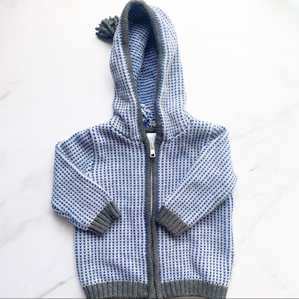 Zip up cardigan with hoodie